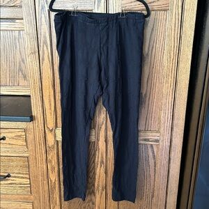 Johnny Was Black Embroidered Leggings